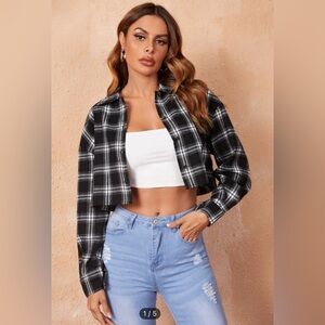 Plaid long sleeve shirt